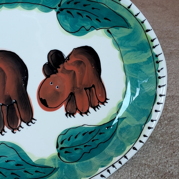 Table Arts 15x10 inch bear oval platter - Picture 9 of 12
